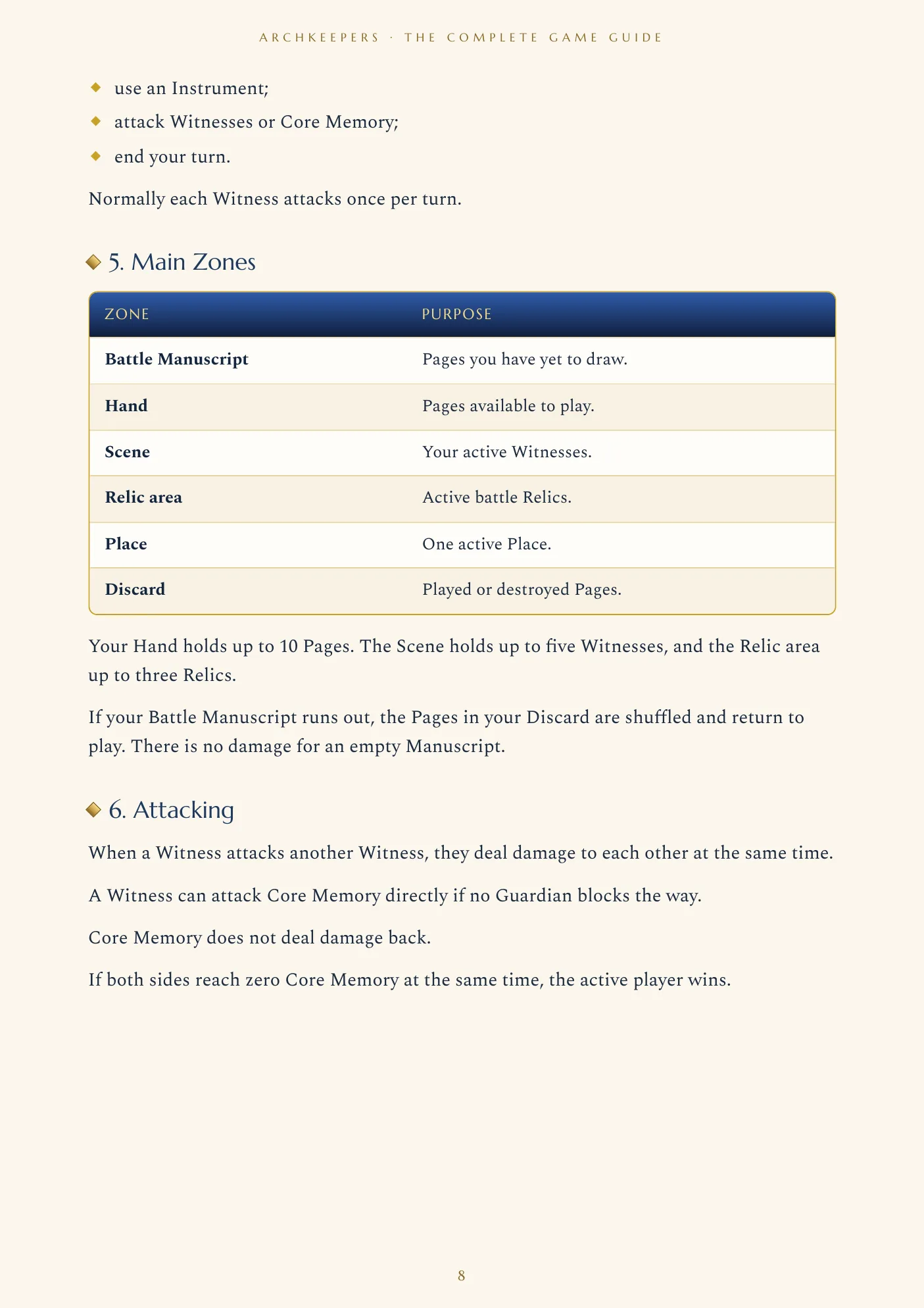 Game Guide, page 8