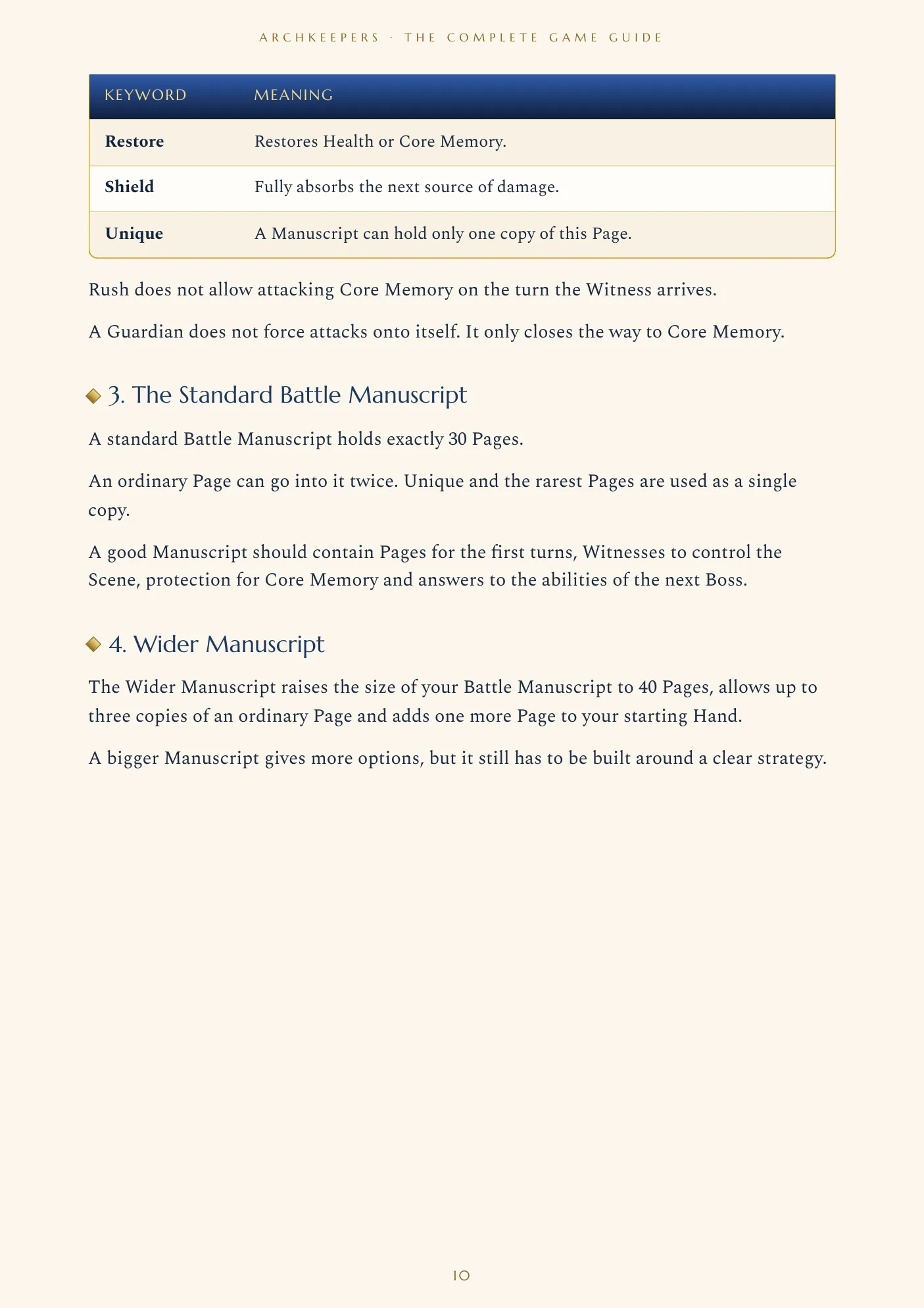 Game Guide, page 10