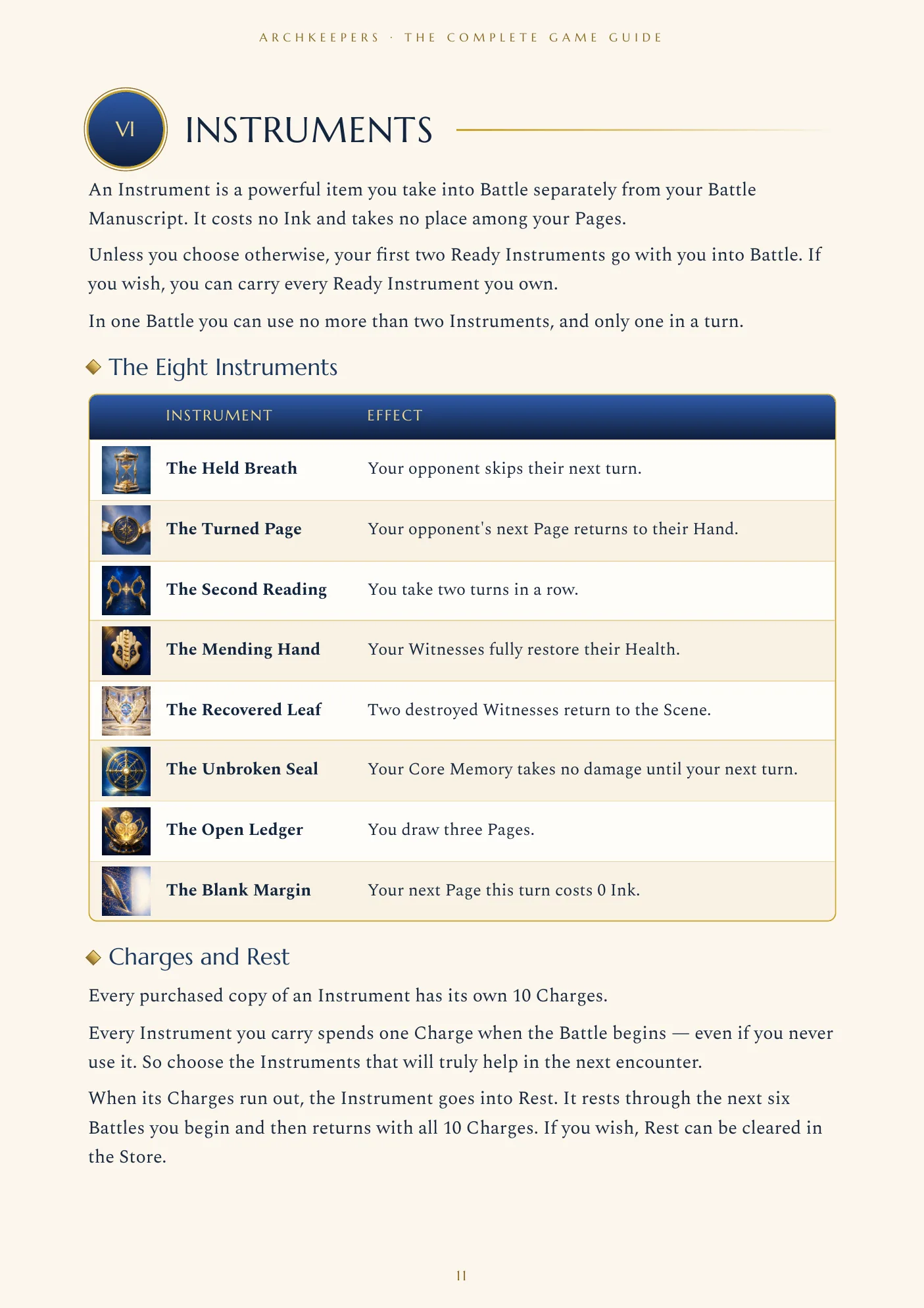 Game Guide, page 11